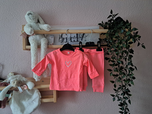 Neonroze setje - met vestje 🩷