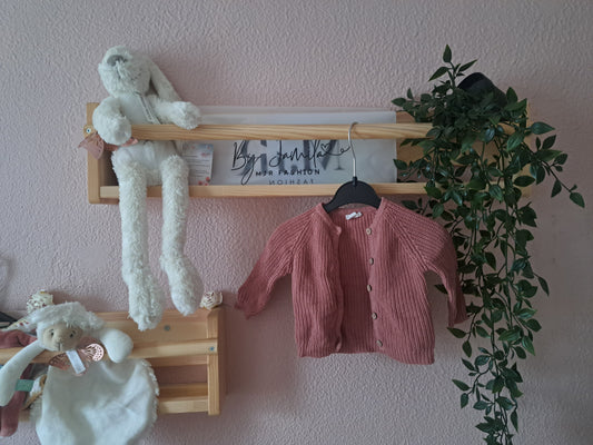 Gebreidvestje - oudroze 🧶