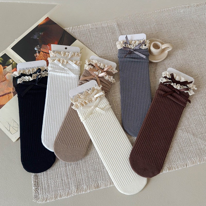 By Jamila – Kniekousen met Strikje | Schattig & Comfortabel voor Elke Dag
