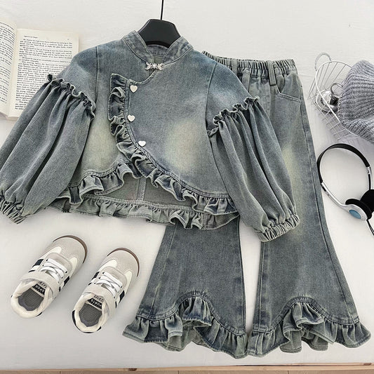 ByJamila β Zacht Denim Hartjes Setje ππ