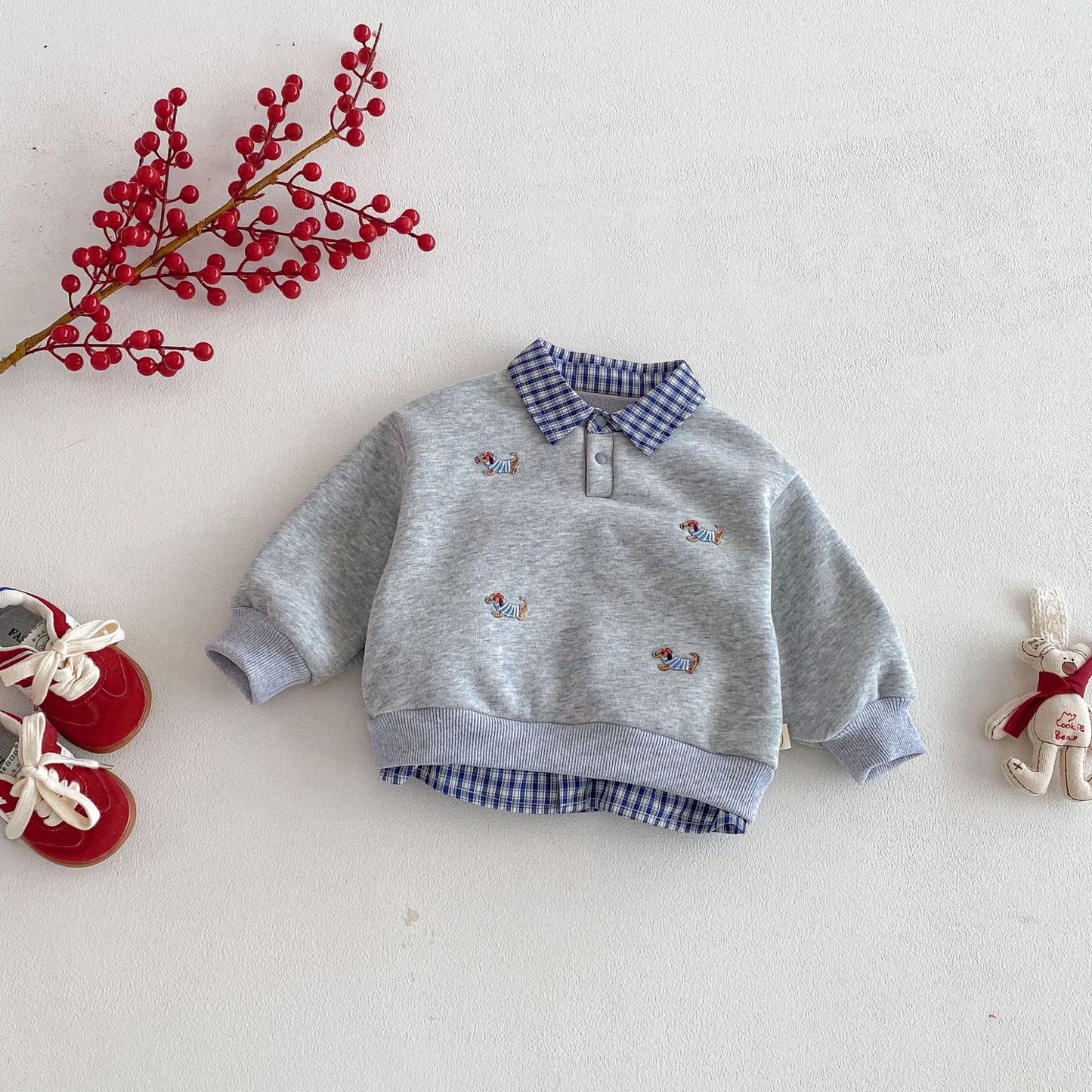 ByJamila β Fluffy Layered Sweater & Blouse Combo π§Έπβ¨