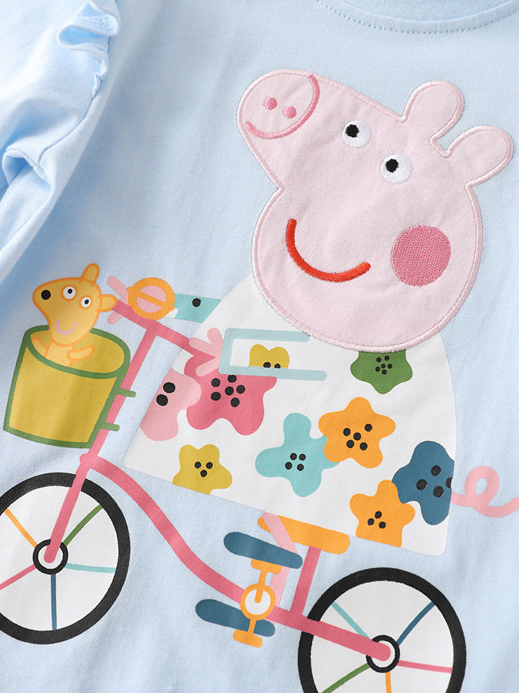 ByJamila β Peppa Pig Shirtjes & Trui met Roesjes π·π
