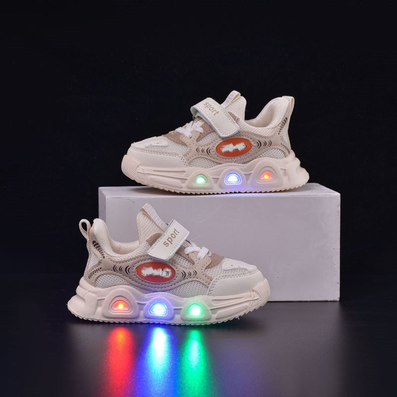 ByJamila β Simpele Sneakers met Klittenband & Lampjes β¨π