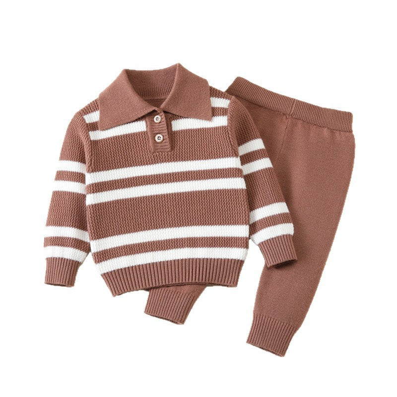 ByJamila β Jongens Gestreept Sweater Set πΎπ