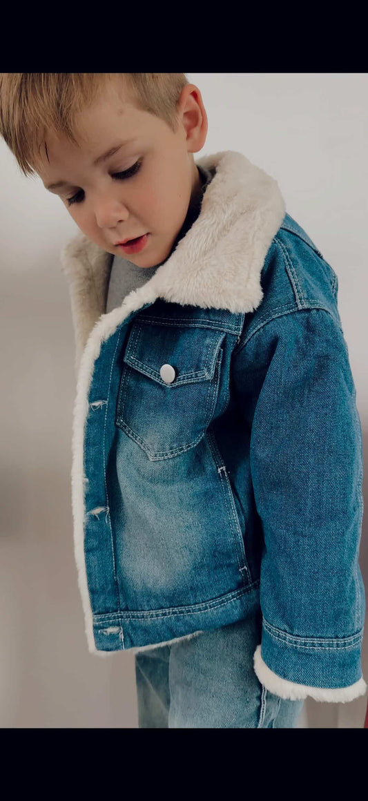 ByJamila β Fluffy Lined Denim Jacket π§Έπβ¨