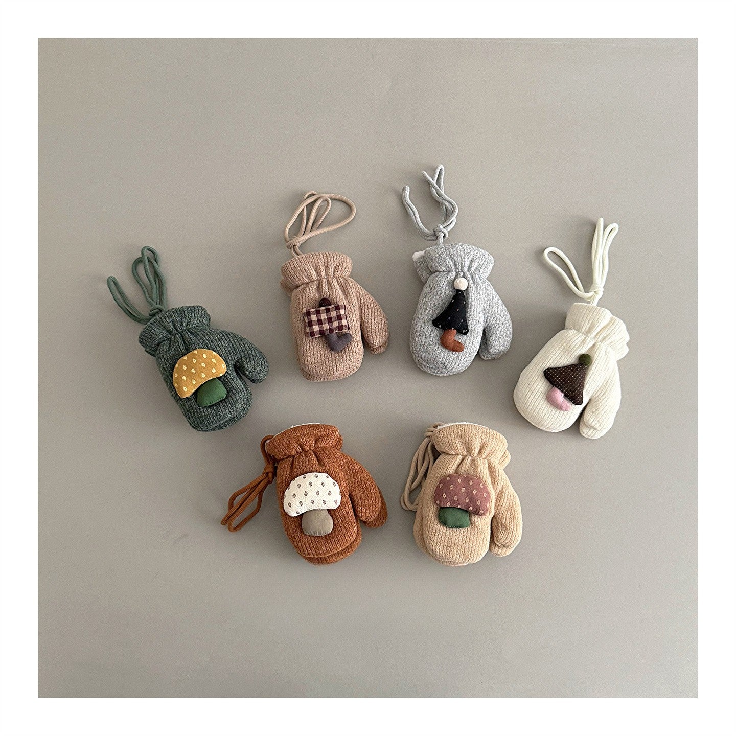 ByJamila – Schattige Paddenstoel Wantjes van Zachte Wol🍄🧤