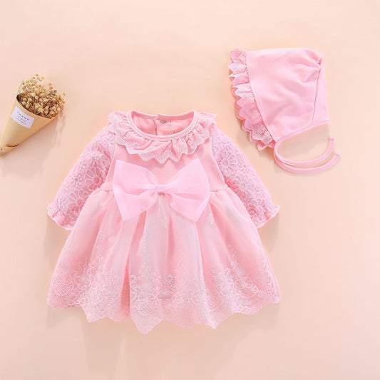 ByJamila - Schattig Tule Rompertje met Grote Strik 🌷✨