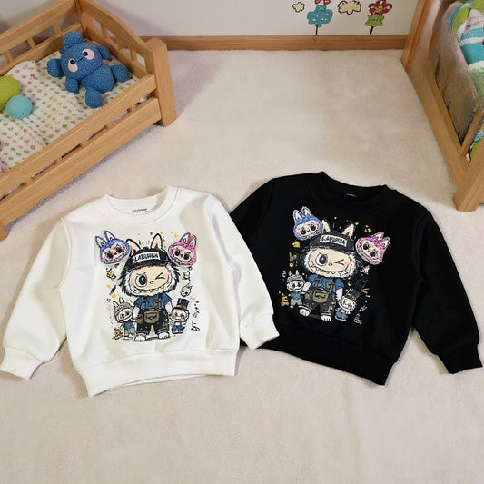 ByJamila – Jongens Labubu Sweater 🐾💙