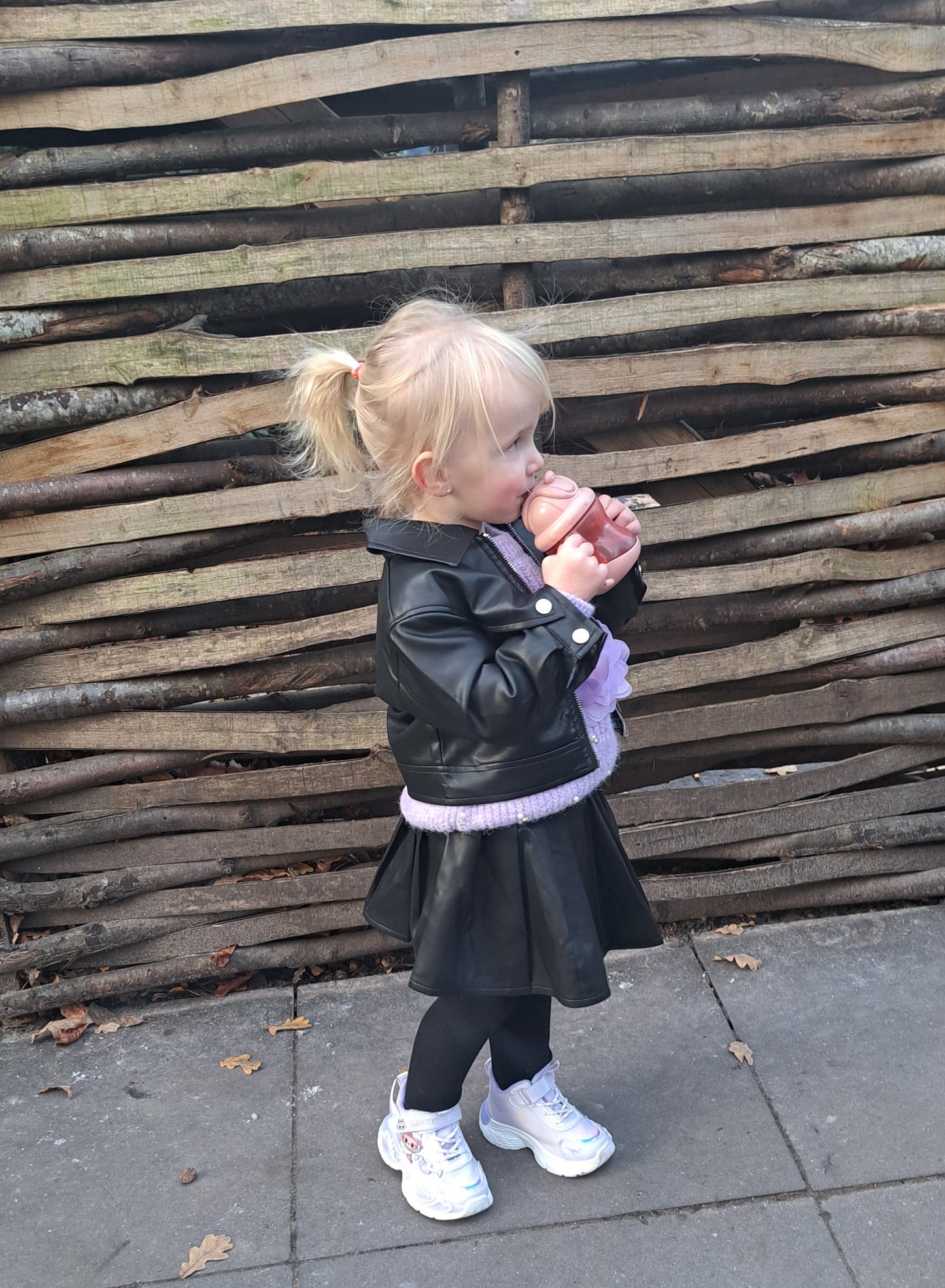 ByJamila - Stoer Leren Jasje met Rokje ✨🎀