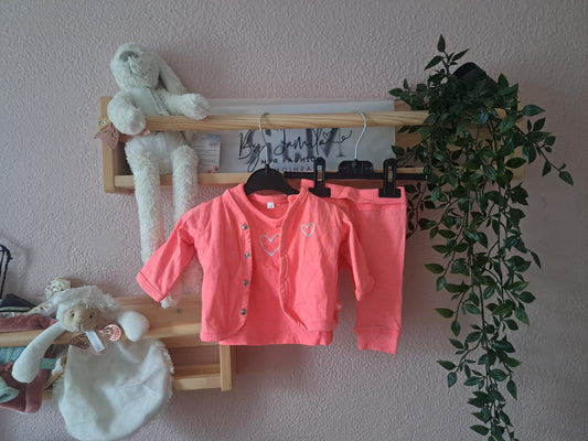 Neonroze setje - met vestje 🩷