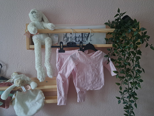Zachtroze babysetje👛