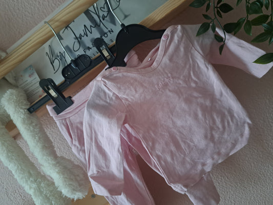 Zachtroze babysetje👛
