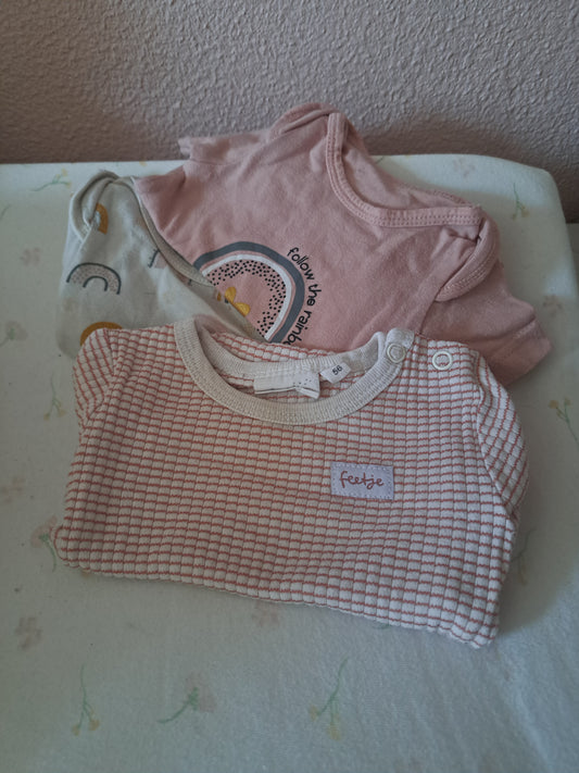 Setje van 3 rompertjes - korte mouw 💌