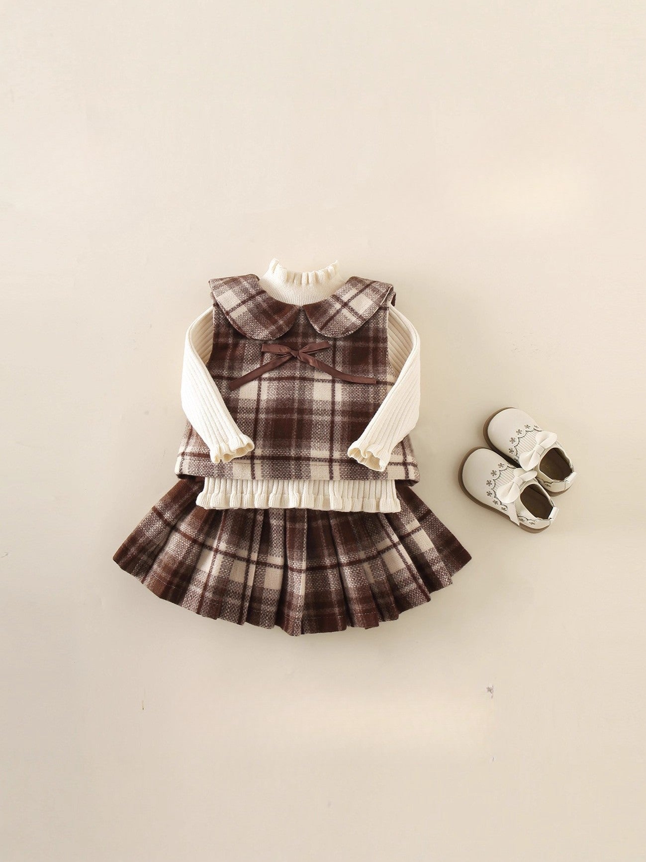 ByJamila - Super Cute Ruiten Set met Rokje, Shirt & Blazertje 💖🎀✨