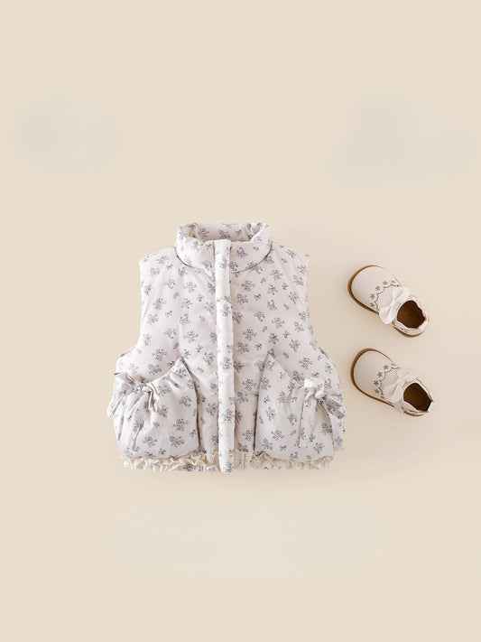 ByJamila - Bodywarmer met Schattige Bloemetjes 🌸💖