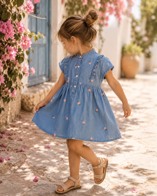 ByJamila - Denim Dream Jurkje 💙🌸