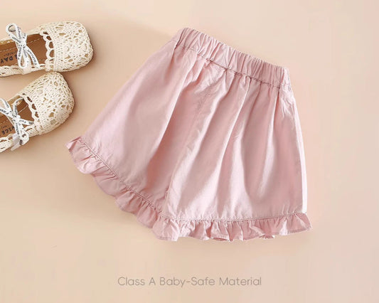 Katoenen Zomerbroekje Roze & Beige 🌸🤍✨