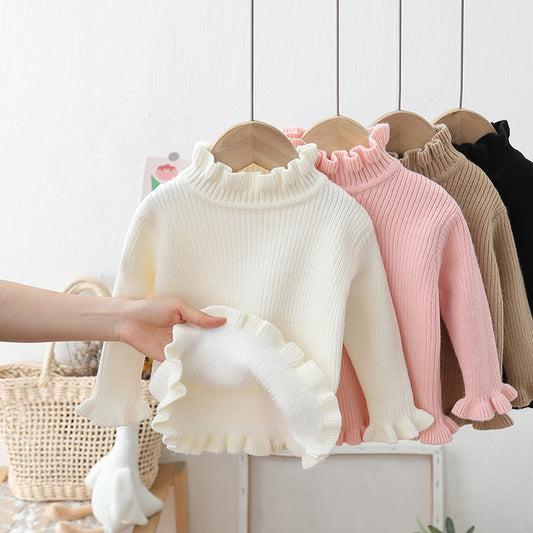 ByJamila - Langarm Shirt met Roesjes & Fleece 🌸✨