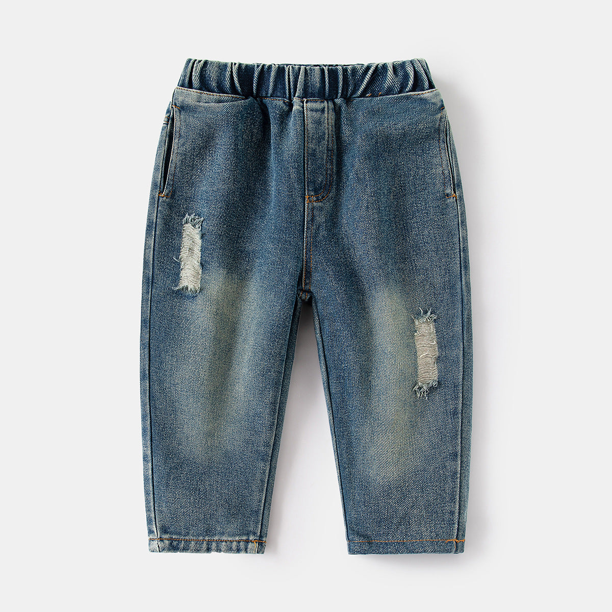 Stoere greenwash ripped jeans – edgy & trendy 💚👖