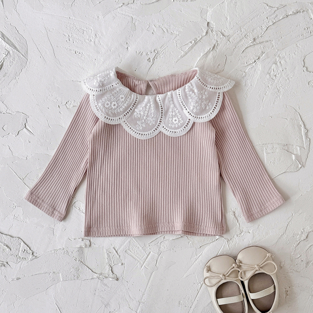 ByJamila – Baby Meisjes Top met Kantdetails 🌸🤍