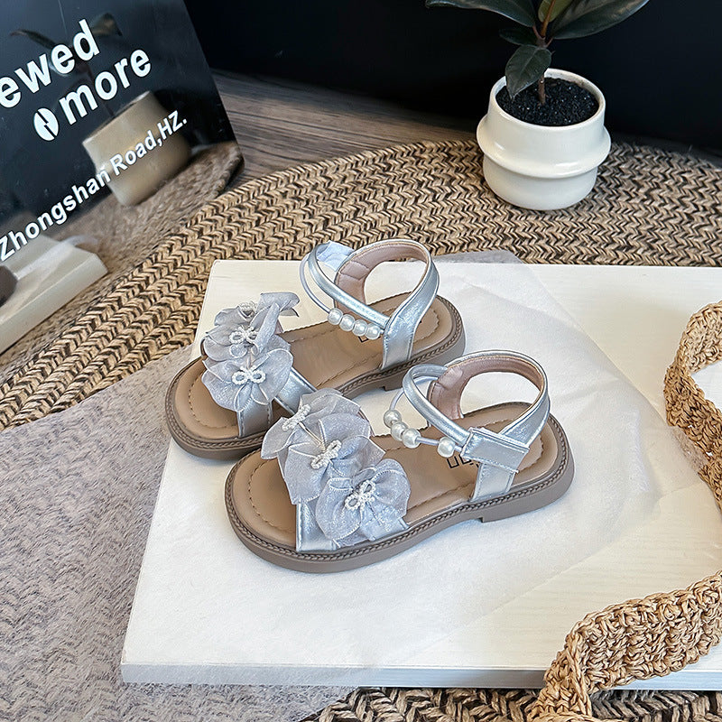 ByJamila - Bloem & Parel Kinder Sandalen 🌸