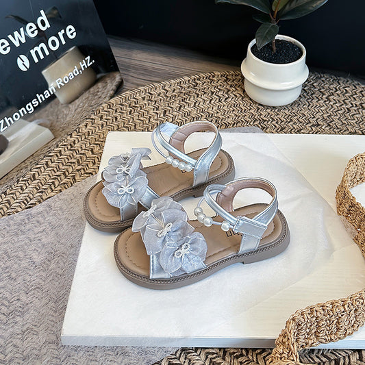 ByJamila - Bloem & Parel Kinder Sandalen 🌸