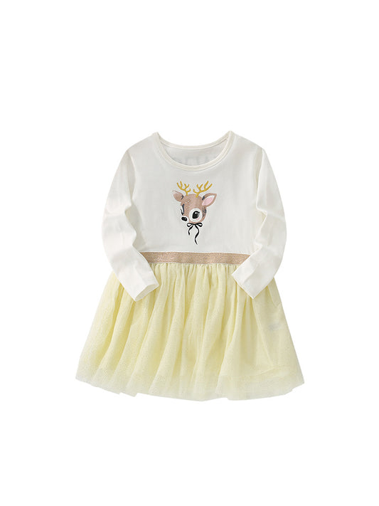 🟡 ByJamila – Sunny Deer Dress