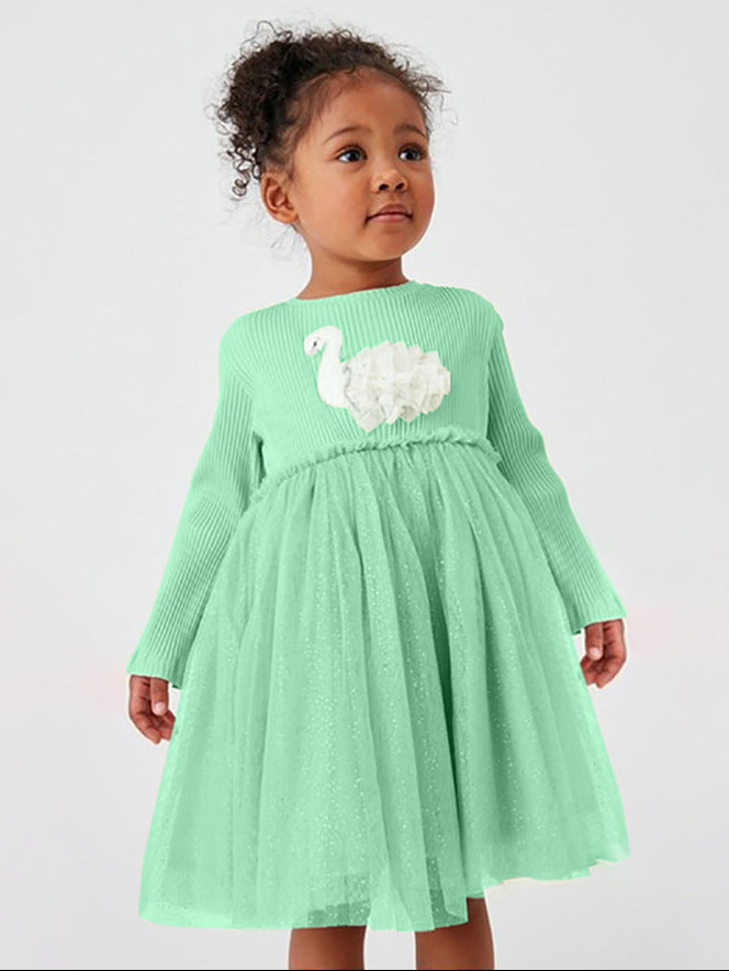 🩵 ByJamila – Swan Serenity Dress