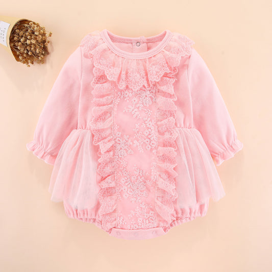 ByJamila - Lief Tule Rompertje met Prachtig Kant 🌸🎀