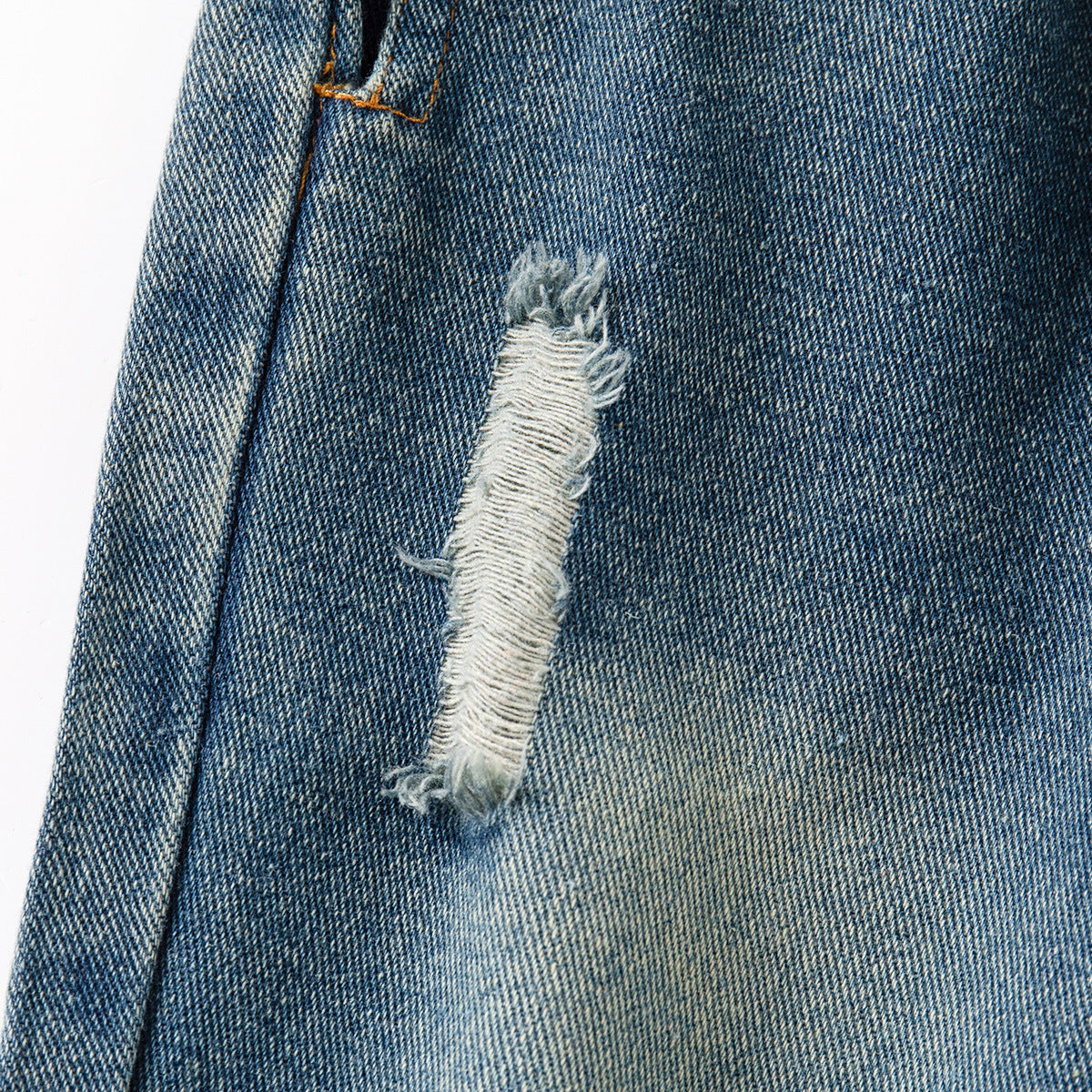 Stoere greenwash ripped jeans – edgy & trendy 💚👖