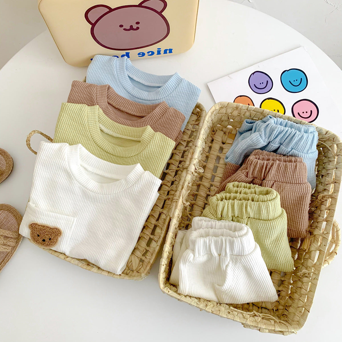 ByJamila - Teddy Rib Summer Set 🧸☀️