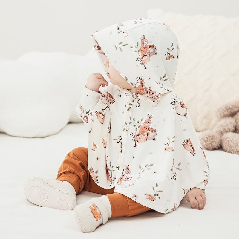 By Jamila – Poncho met Konijntjes & Beertjes | Zacht, Warm & Vol Kinderlijke Charme