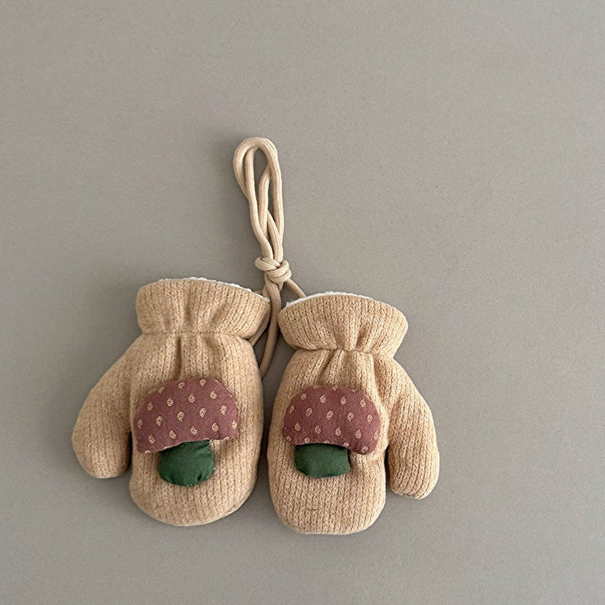 ByJamila – Schattige Paddenstoel Wantjes van Zachte Wol🍄🧤