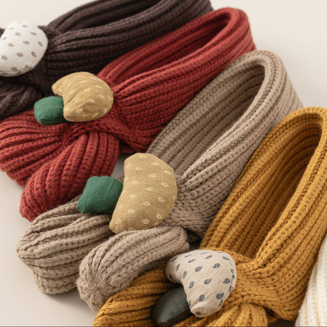 ByJamila – Mushroom Button Knit Sjaaltje 🍄🧣✨