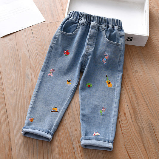 ByJamila - Jeans met Speelse Prints 👖✨