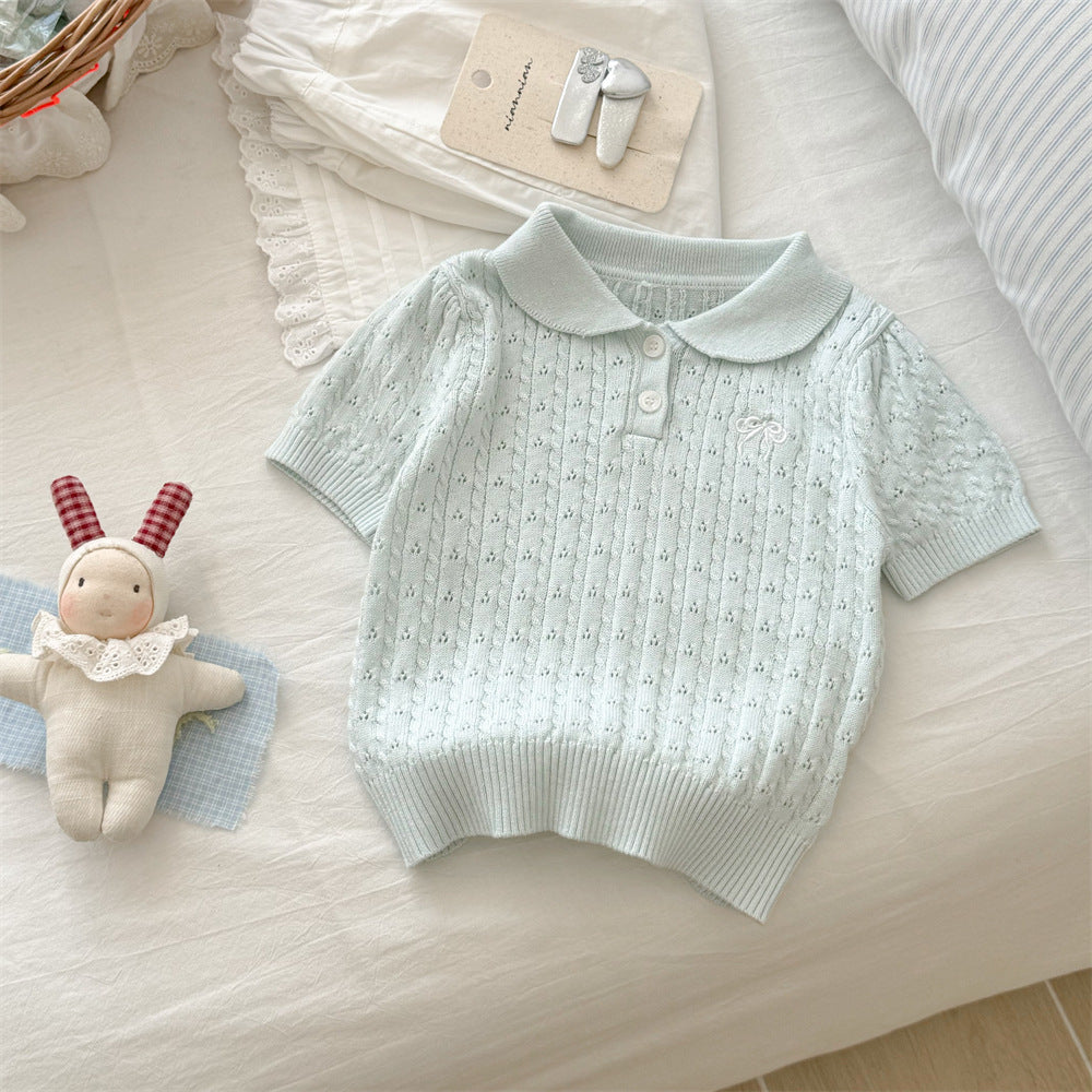 ByJamila – Gebreid Katoenen Polo Shirtje 🤍✨