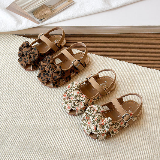 ByJamila - Sandalen met Panterprint of Bloemetjes 🌸🐆