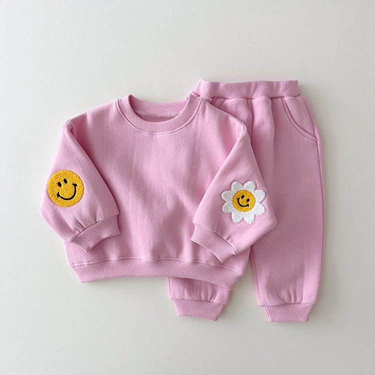 ByJamila – Matching Smiley Bloemen Jogging Set 🌸😊