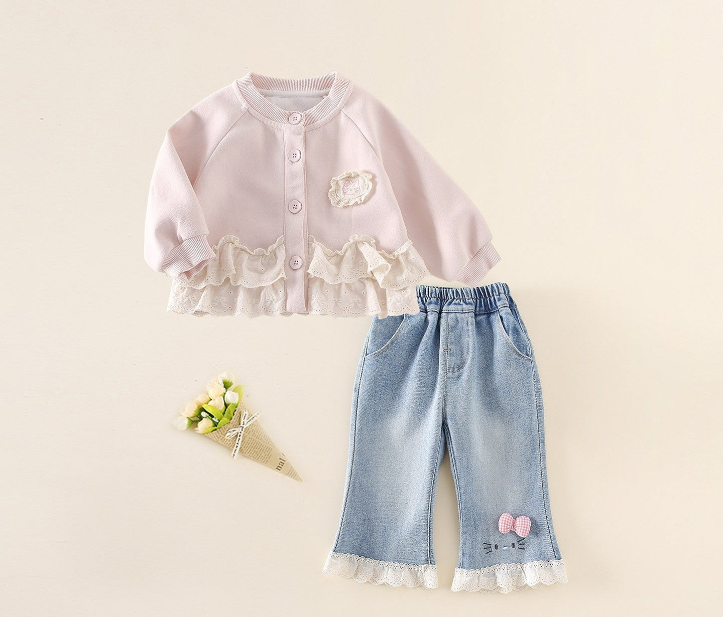 Hello Kitty Jeans Set 👖🎀💕 (matching set)