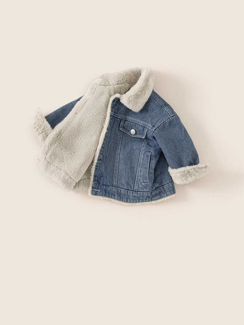 ByJamila – Fluffy Lined Denim Jacket 🧸💙✨