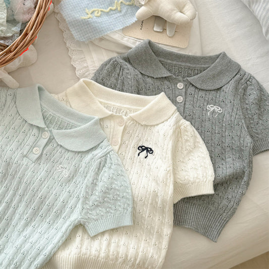 ByJamila – Gebreid Katoenen Polo Shirtje 🤍✨