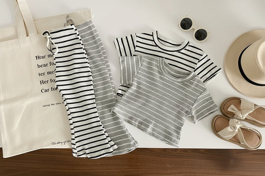 ByJamila - Timeless Stripes Flare Set 🖤🤍