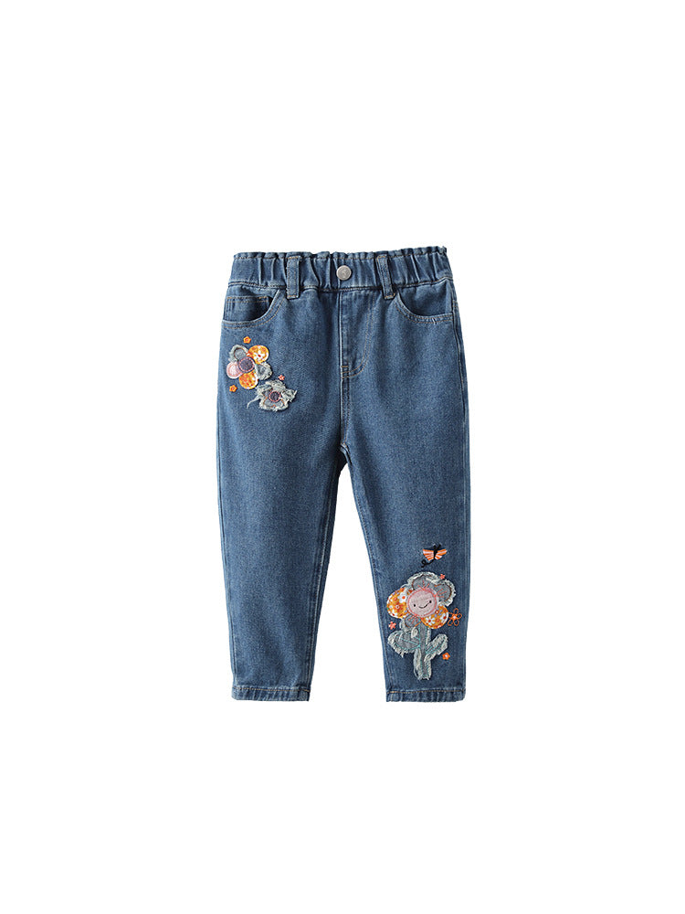 ByJamila – Flower Denim Jeans