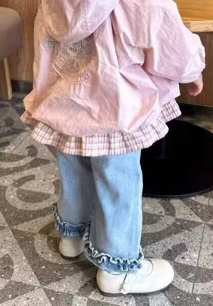 Spijkerbroekje met Roesje 👖🎀✨