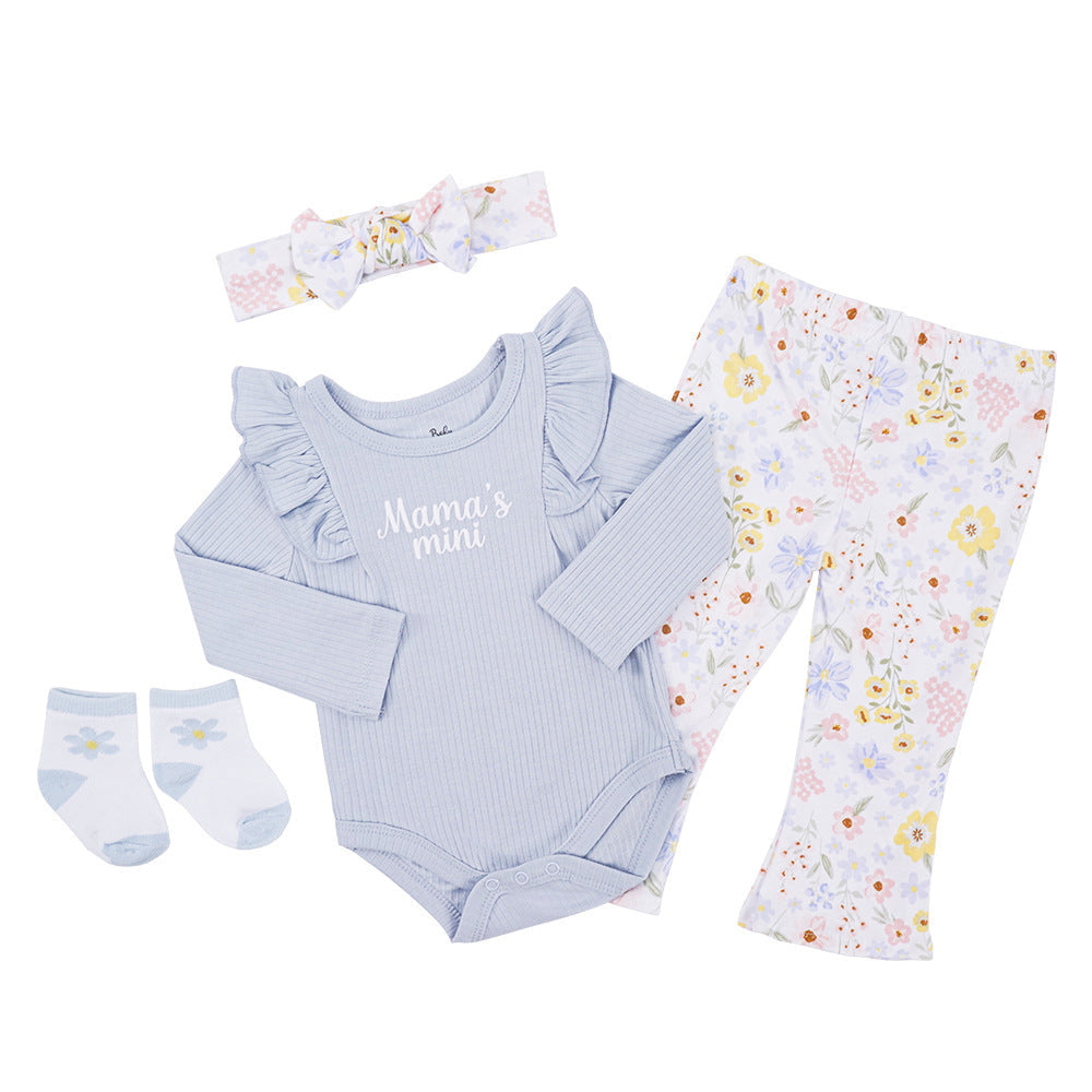ByJamila – 4-Delig Babysetje met Mutsje, Broekje, Sokjes & Romper 💖🍼