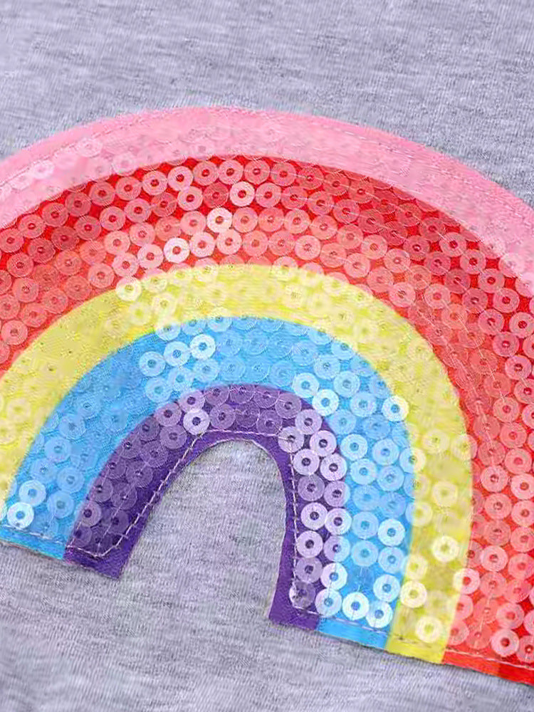 💜 ByJamila – Purple Rainbow Sparkle Dress