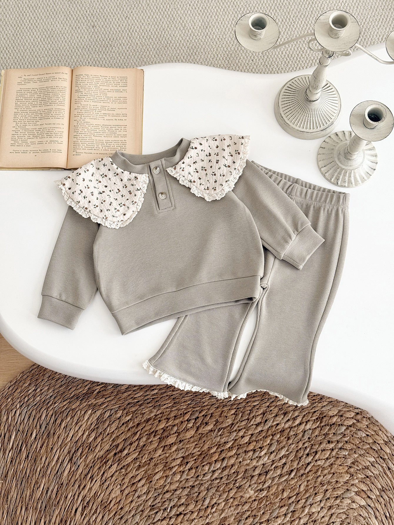 ByJamila – Two-Piece Set met Schattig Kraagje 🤍🎀