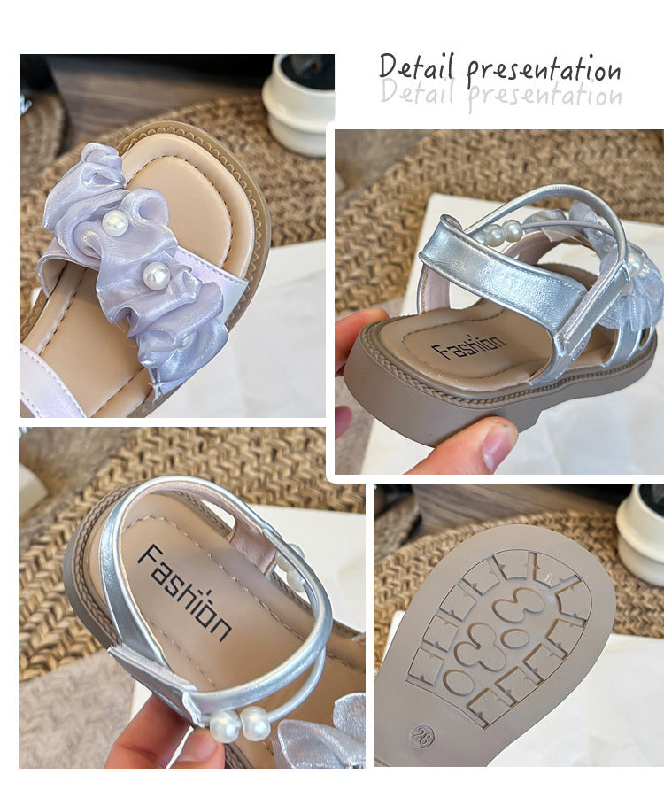 ByJamila - Bloem & Parel Kinder Sandalen 🌸