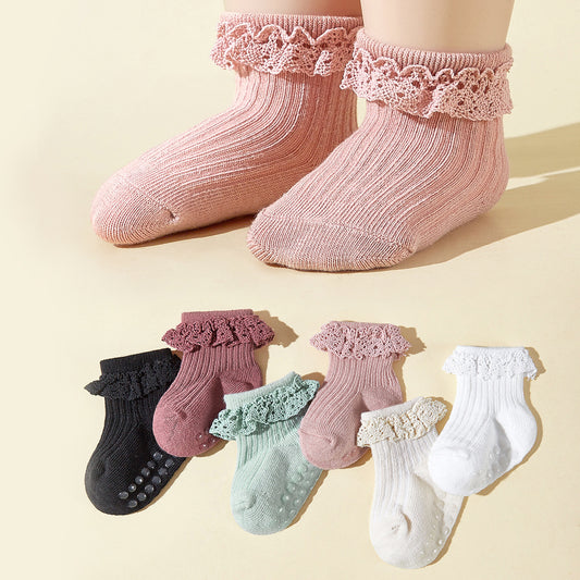 ByJamila – Meisjes Lolita Sokken Set van 6 🎀💖