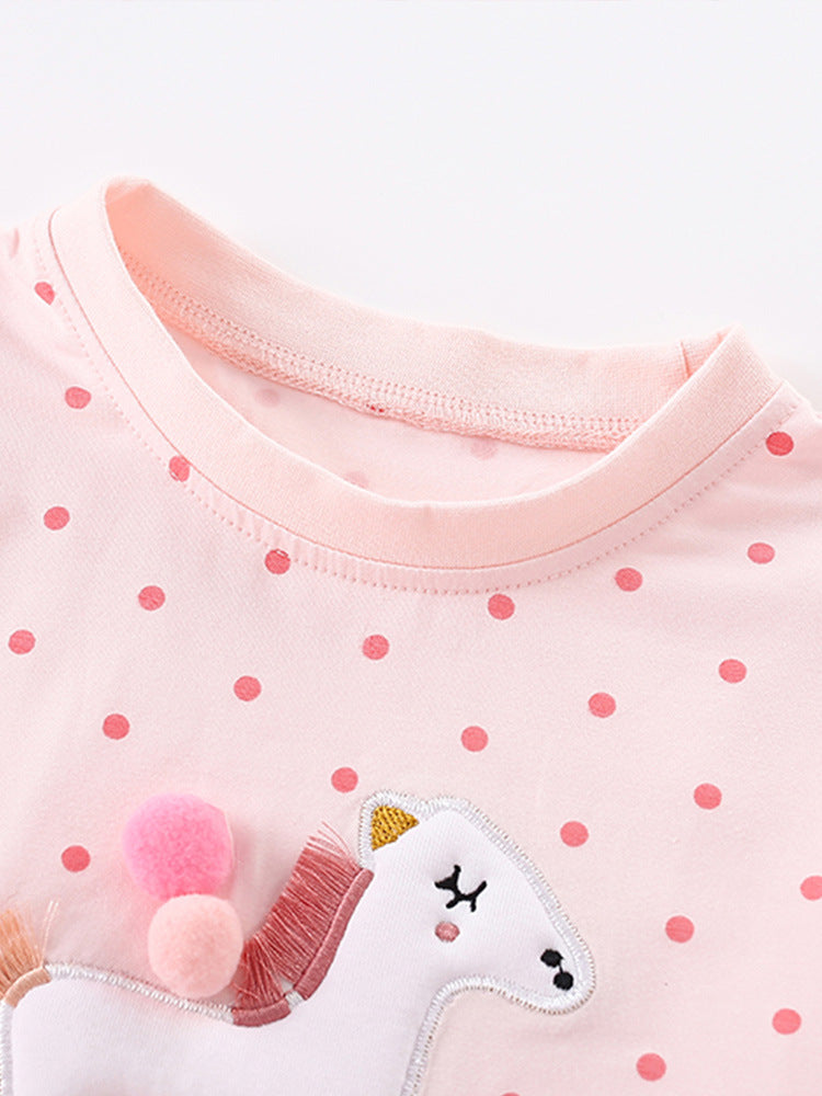 🌸 ByJamila – Pink Unicorn Tulle Dress